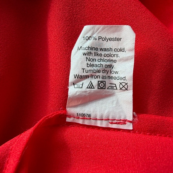 J Crew Factory Red Tuxedo Button Down - Picture 11 of 11